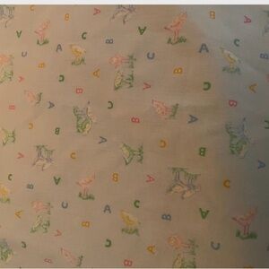 Nursery Animal & Alphabet Print Baby Fabric Handmade Blanket